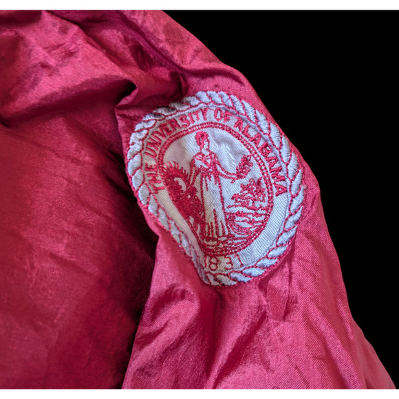 Vintage Pro Player Alabama Crimson Tide Windbreaker Jacket XL NCAA Football 90s - Picture 8 of 10